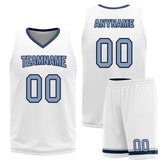 Custom White Bronze Washington City Edition Personalized Reversible Basketball Set Sports Basketball Jersey BBJ01R-D0610-30-COOLMAX